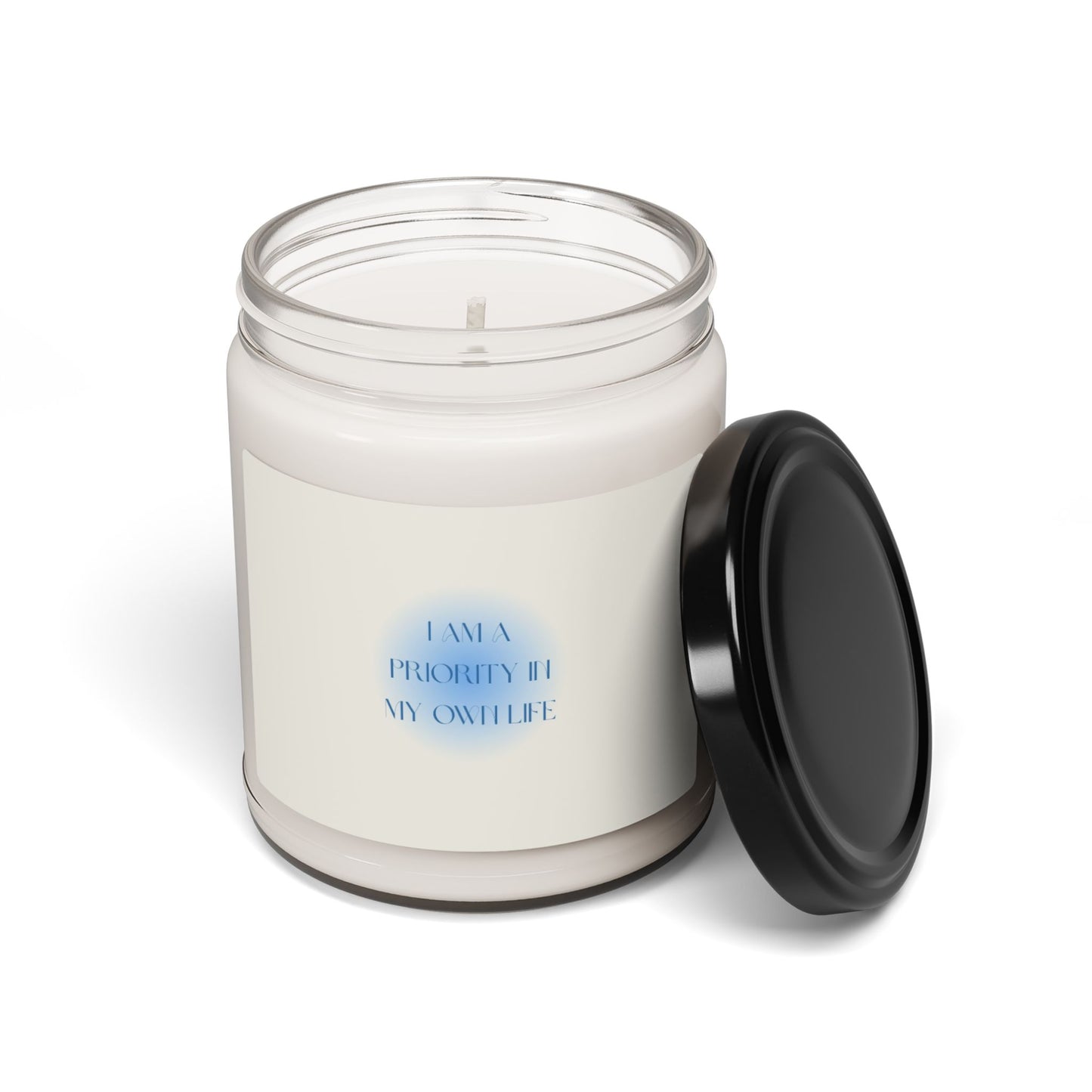 Inspirational Scented Soy Candle - 'I Am a Priority in My Own Life' - 9oz