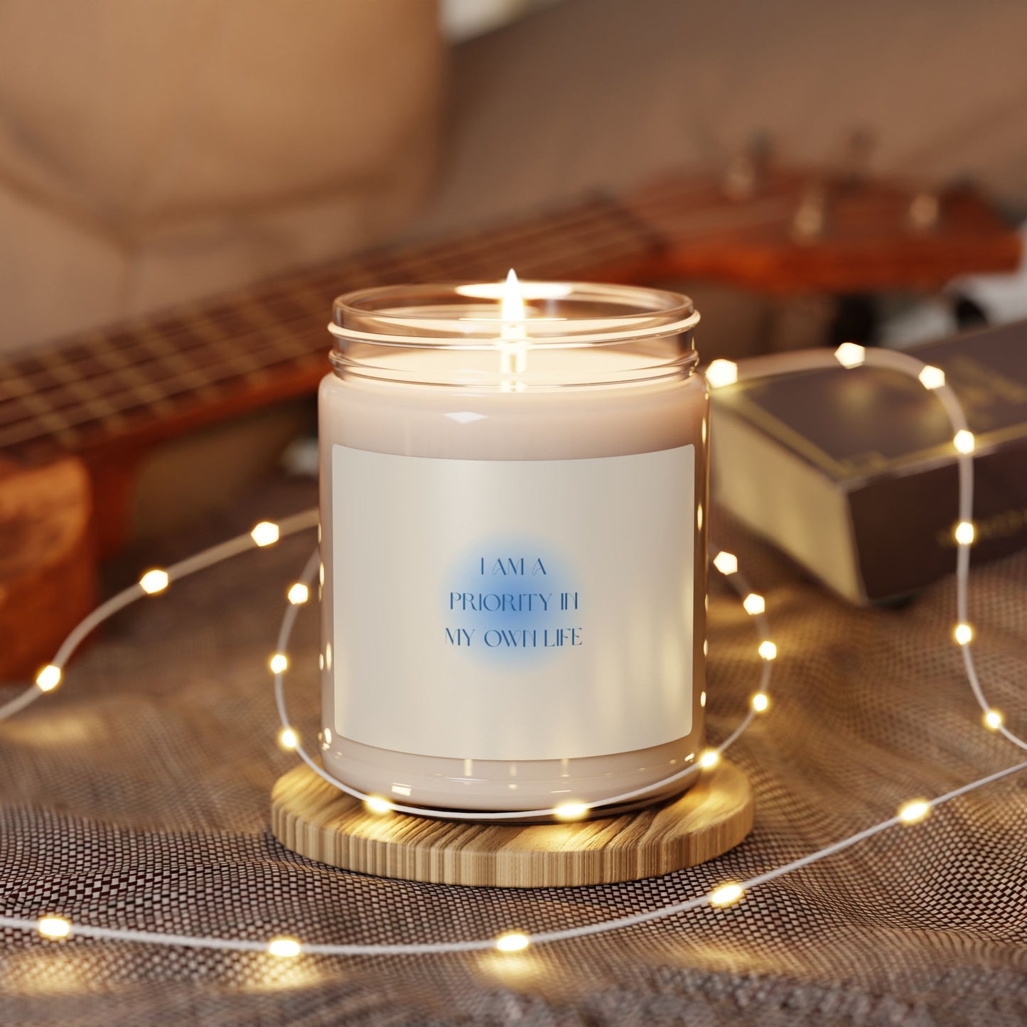 Inspirational Scented Soy Candle - 'I Am a Priority in My Own Life' - 9oz